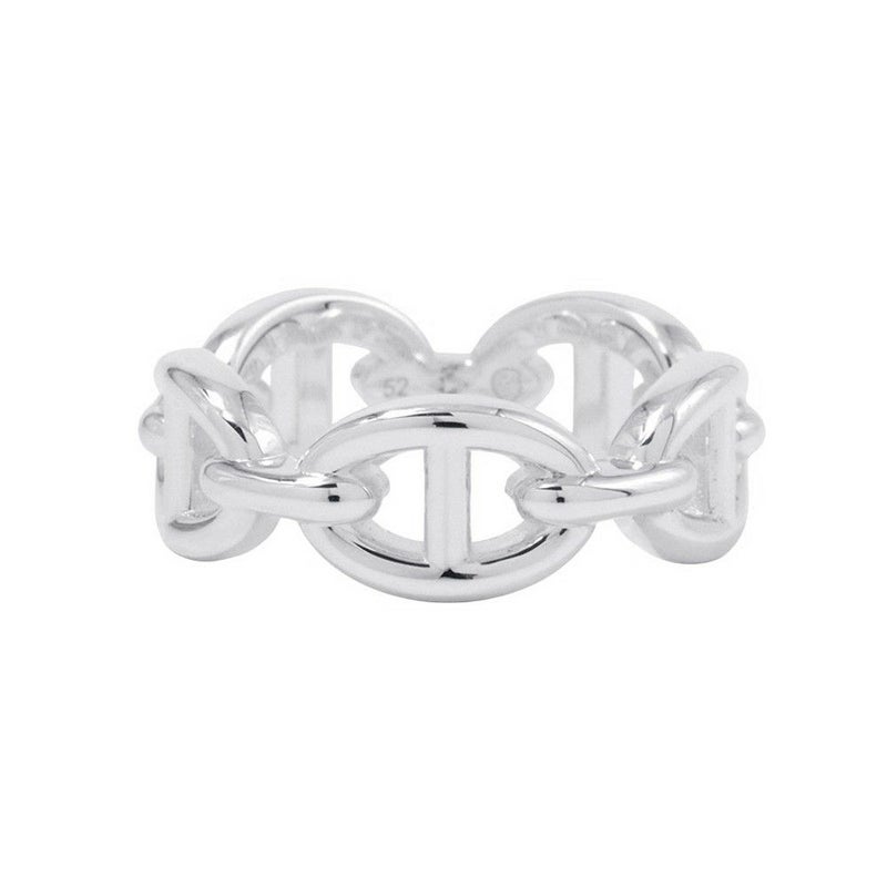 エルメス リング シェーヌダンクル アンシェネPM Enchainee SV925シルバー リングサイズ52 HERMES ジュエリー