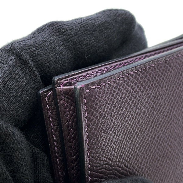 エルメス 長財布 ベアンスフレ レザン/ゴールド金具 エプソン D刻印 HERMES 財布