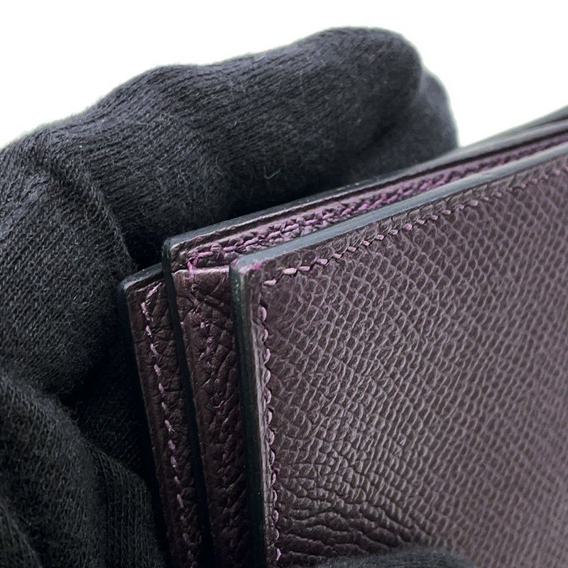 エルメス 長財布 ベアンスフレ レザン/ゴールド金具 エプソン D刻印 HERMES 財布