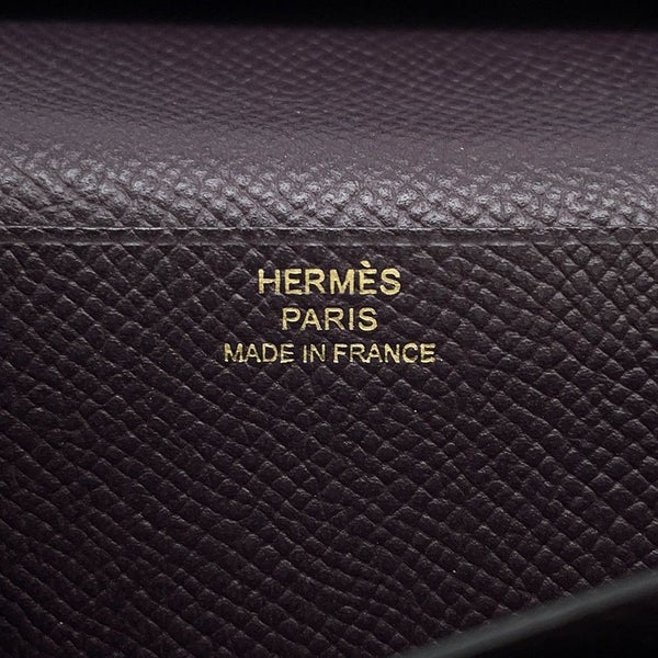 エルメス 長財布 ベアンスフレ レザン/ゴールド金具 エプソン D刻印 HERMES 財布