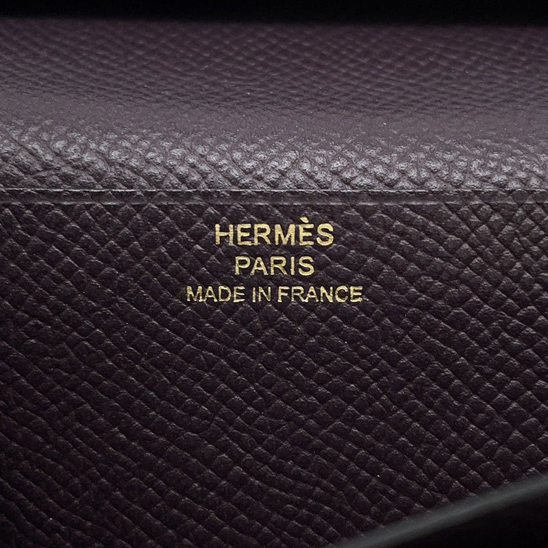 エルメス 長財布 ベアンスフレ レザン/ゴールド金具 エプソン D刻印 HERMES 財布