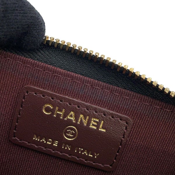 シャネル コインケース クラシック ジップコインパース マトラッセ ココマーク キャビアスキン AP0216 CHANEL 財布 黒
