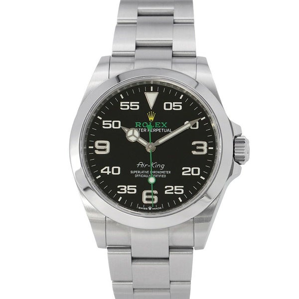 ロレックス エアキング ランダムシリアル ルーレット 126900 ROLEX 腕時計 ウォッチ 黒文字盤