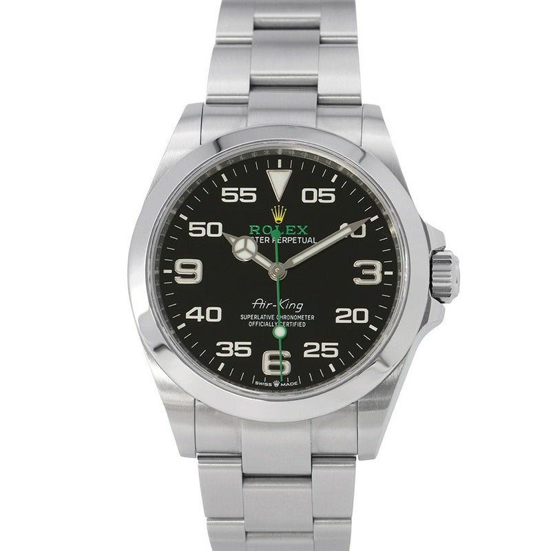 ロレックス エアキング ランダムシリアル ルーレット 126900 ROLEX 腕時計 ウォッチ 黒文字盤
