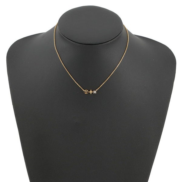 ルイヴィトン ネックレス プティ ルイ メタル ラインストーン M00368 LOUIS VUITTON アクセサリー