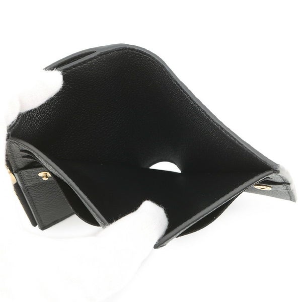 ルイヴィトン 二つ折り財布 モノグラム・アンプラント ポルトフォイユ・リサ M83365 黒 ブラック