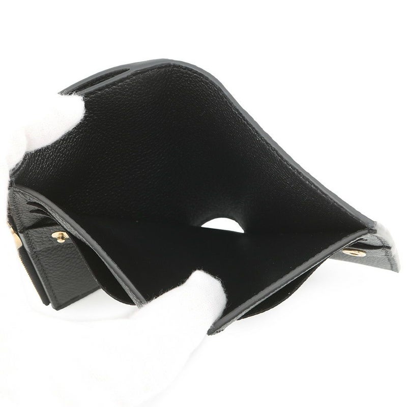 ルイヴィトン 二つ折り財布 モノグラム・アンプラント ポルトフォイユ・リサ M83365 黒 ブラック