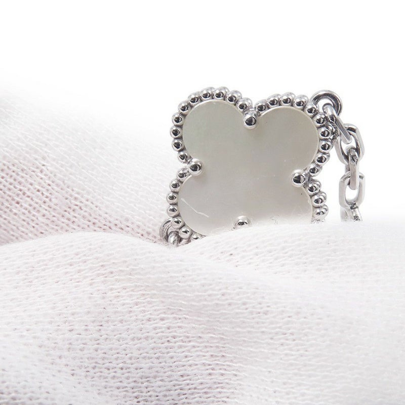 ヴァンクリ ネックレス ヴィンテージ アルハンブラ ネックレス 10モチーフ マザーオブパール K18WG VCARF48500