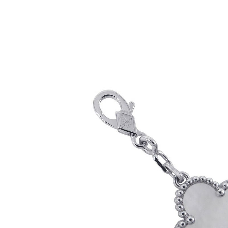 ヴァンクリ ネックレス ヴィンテージ アルハンブラ ネックレス 10モチーフ マザーオブパール K18WG VCARF48500