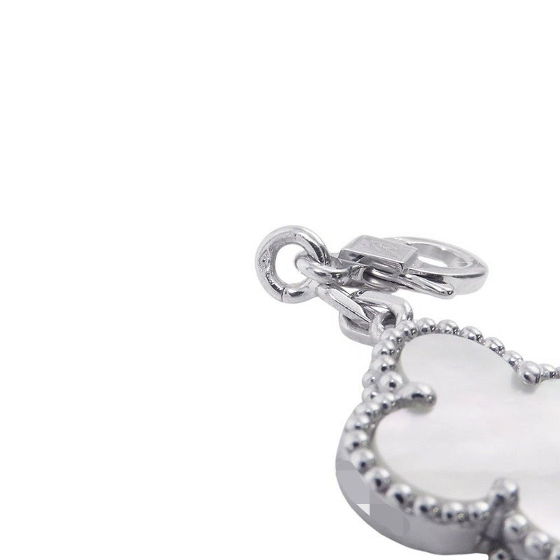 ヴァンクリ ネックレス ヴィンテージ アルハンブラ ネックレス 10モチーフ マザーオブパール K18WG VCARF48500