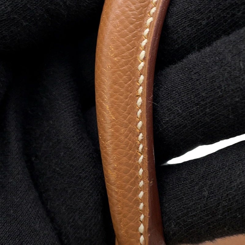 エルメス ハンドバッグ ミニケリー20 外縫い ゴールド/ゴールド金具 クシュベル □B刻印 2wayショルダー