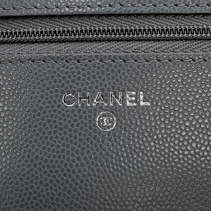 シャネル チェーンウォレット CCコメット マトラッセ ココマーク キャビアスキン AP3723 CHANEL 財布
