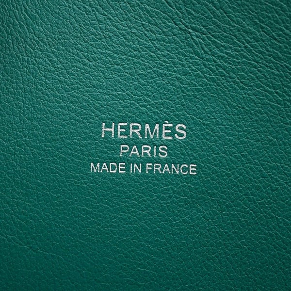 エルメス ボリード1923 25 ヴェールジェイド/シルバー金具 エバーカラー Z刻印 2wayショルダー