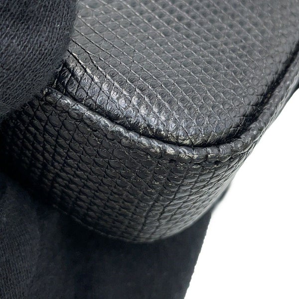 シャネル チェーンウォレット ココマーク リザード A82527 CHANEL ポシェット 財布 黒