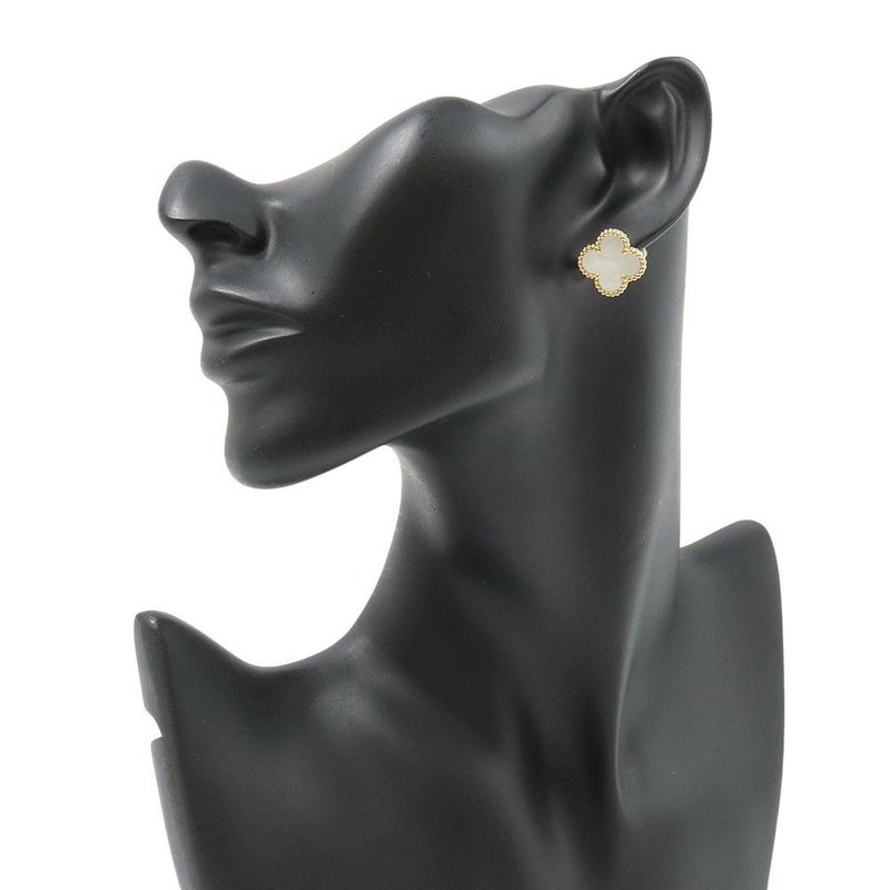 ヴァンクリーフ&アーペル ピアス ヴィンテージ アルハンブラ イヤリング マザーオブパール K18YG VCARA44100