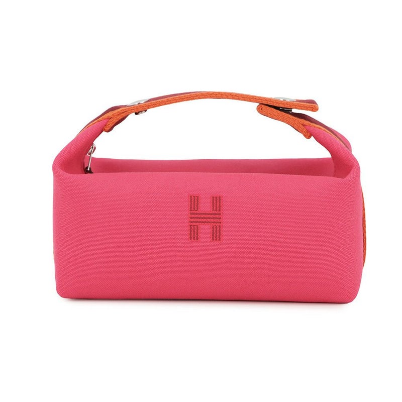 エルメス ポーチ ブリッド・ア・ブラックPM ハイビスカス/シルバー金具 キャンバス HERMES バッグ 小物入れ