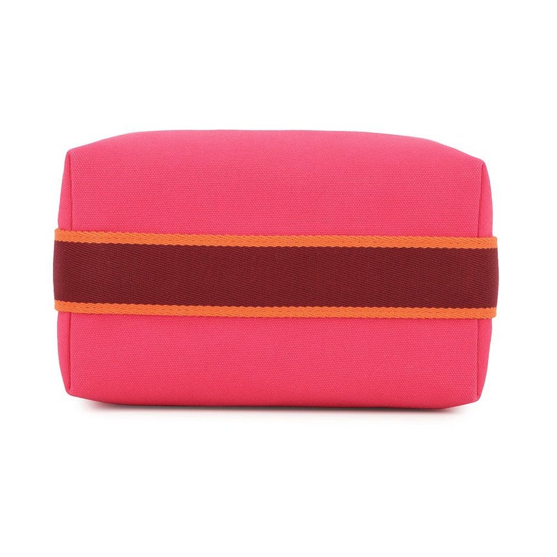 エルメス ポーチ ブリッド・ア・ブラックPM ハイビスカス/シルバー金具 キャンバス HERMES バッグ 小物入れ