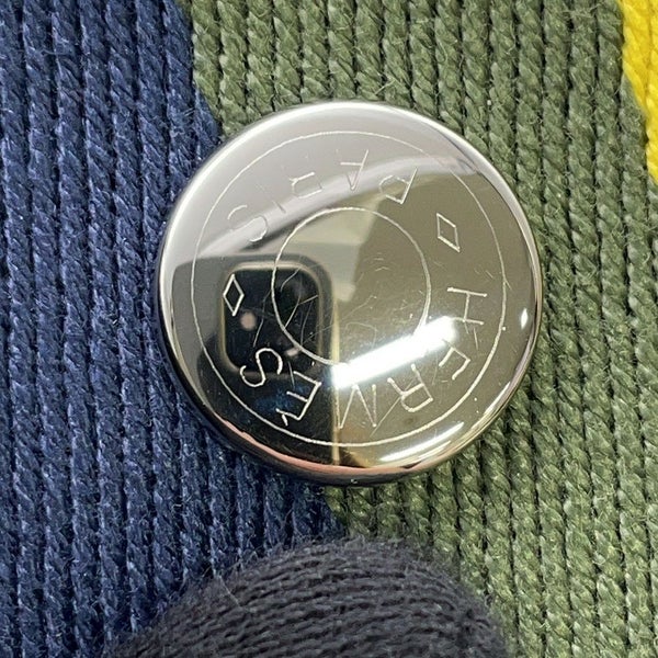 エルメス ポーチ ブリッド・ア・ブラックPM Hパヴィヨン マリン/シルバー金具 キャンバス HERMES バッグ 小物入れ