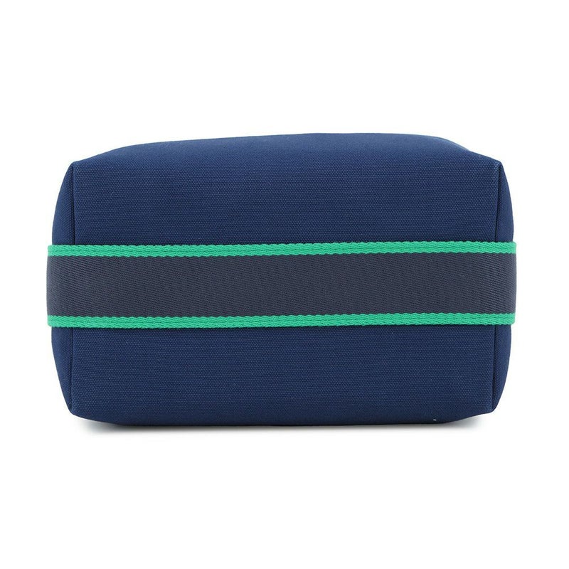 エルメス ポーチ ブリッド・ア・ブラックPM ネイビー/グリーン/シルバー金具 キャンバス HERMES バッグ 小物入れ