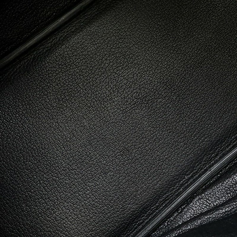 エルメス バーキン30 ブラック/シルバー金具 トゴ □R刻印 HERMES Birkin ハンドバッグ 黒