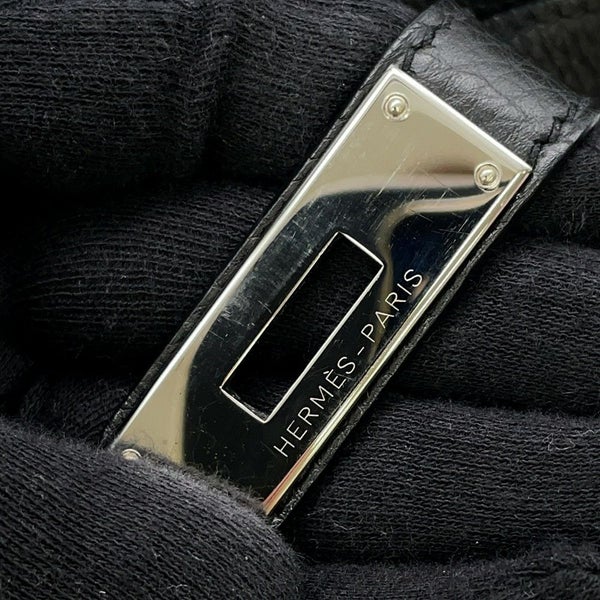 エルメス バーキン30 ブラック/シルバー金具 トゴ □R刻印 HERMES Birkin ハンドバッグ 黒