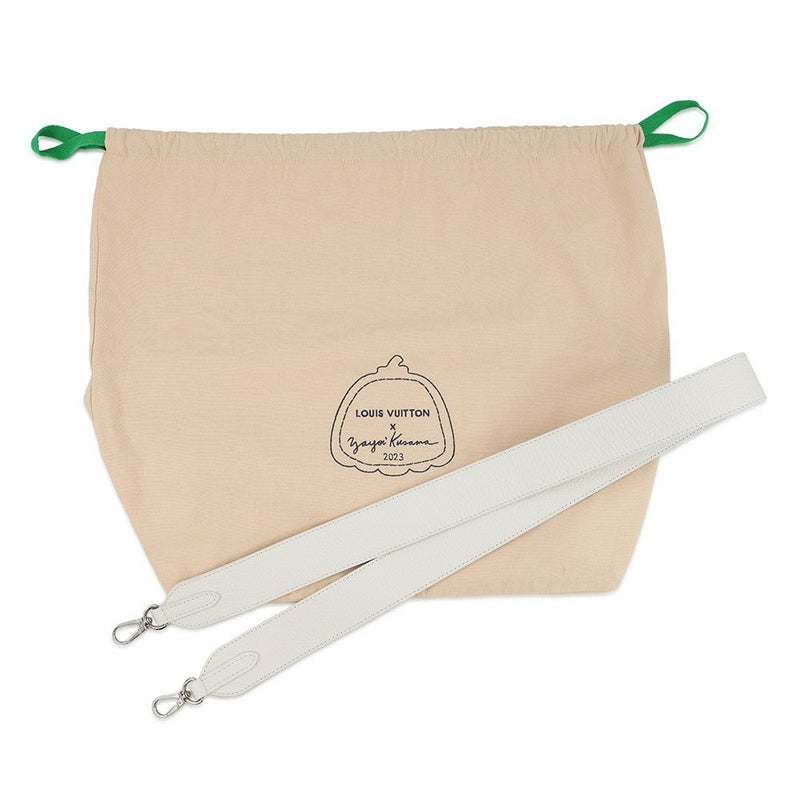 ルイヴィトン ハンドバッグ トリヨンレザー/ペインティッド ドット カプシーヌ LV×YK BB M21637 2way 草間弥生 コラボ 白