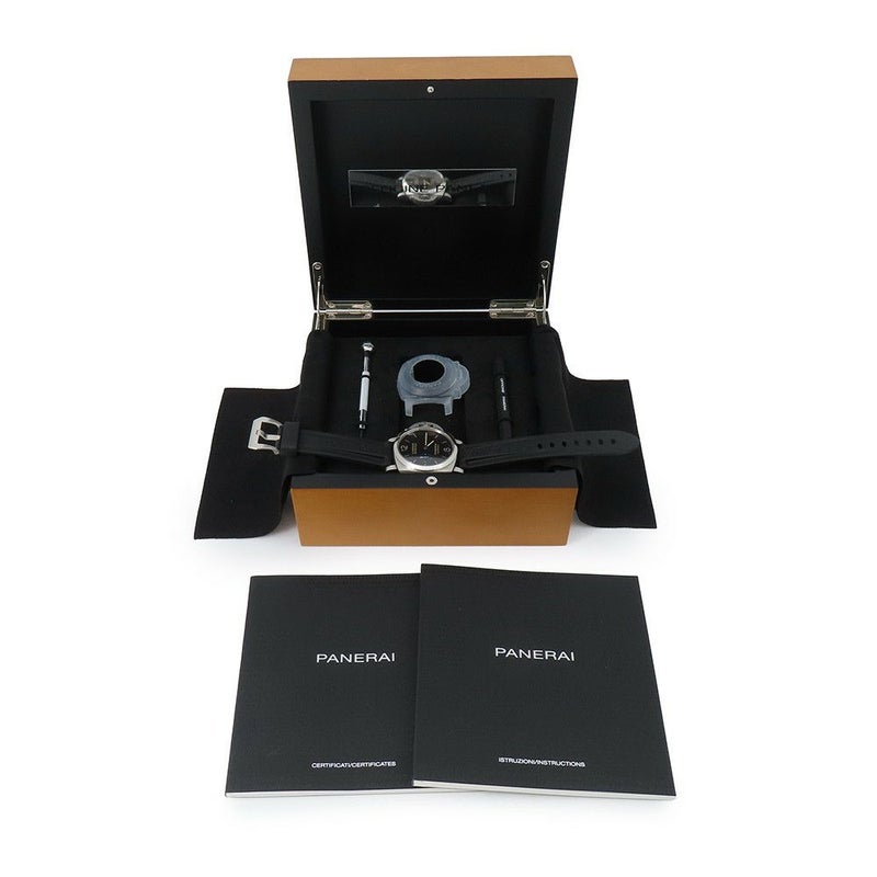 パネライ ルミノール マリーナ 1950 3デイズ オートマティック アッチャイオ PAM01392 PANERAI 腕時計 黒文字盤