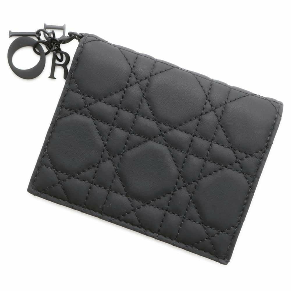 DIOR ディオール LADY DIOR カナージュ ミニウォレット 財布 ブラック 楽天市場】Dior ディオール 二つ折り財布 S0178ONMJ LADY DIOR MEDIUM