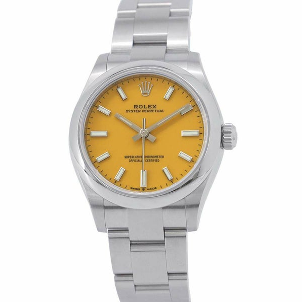 ロレックス オイスターパーペチュアル31 ランダムシリアル ルーレット 277200 レディース イエロー文字盤
