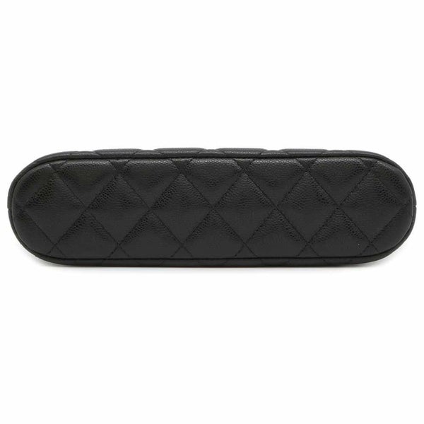 シャネル チェーンショルダーバッグ クラシック マトラッセ キャビアスキン AP4016 CHANEL 黒