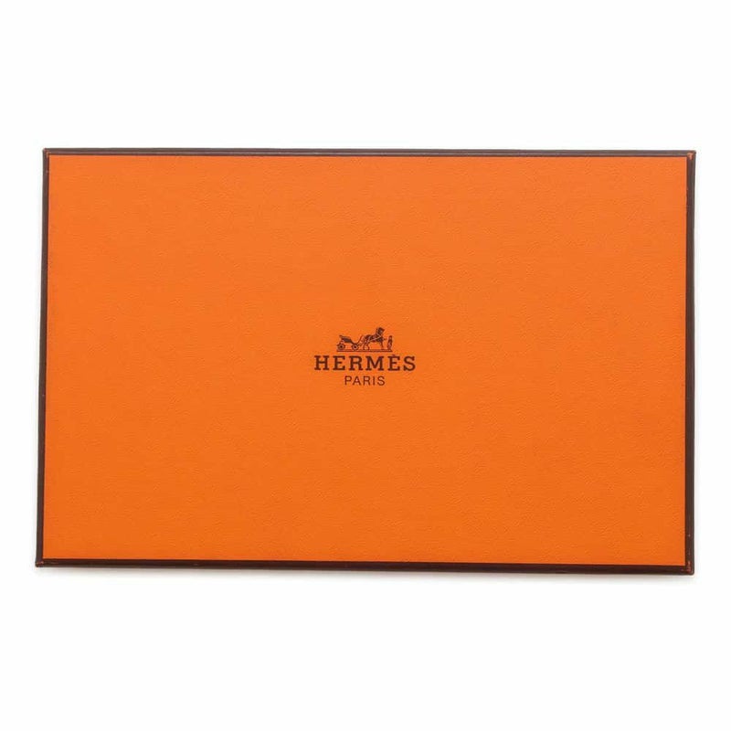 エルメス 長財布 ベアンクラシック ブルーロイ/シルバー金具 ボックスカーフ □B刻印 HERMES 財布