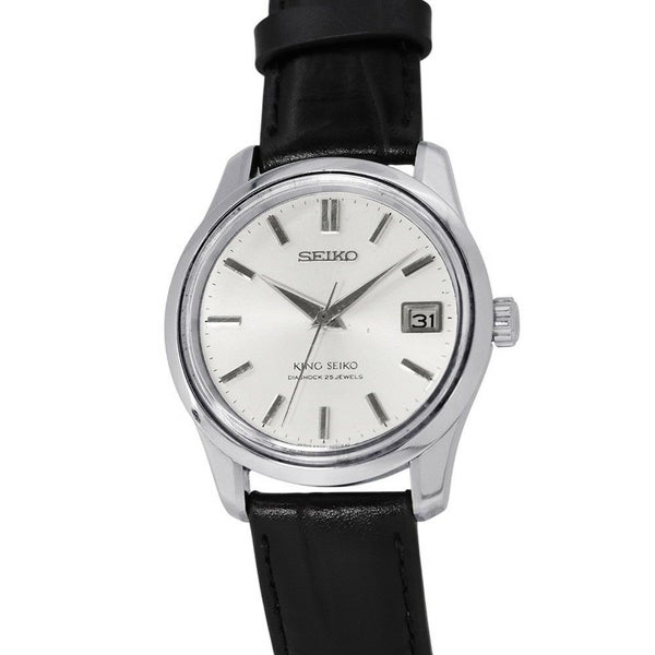 セイコー キングセイコー 44KS デイト 盾メダリオン 4402-8000 SEIKO 腕時計 シルバー文字盤