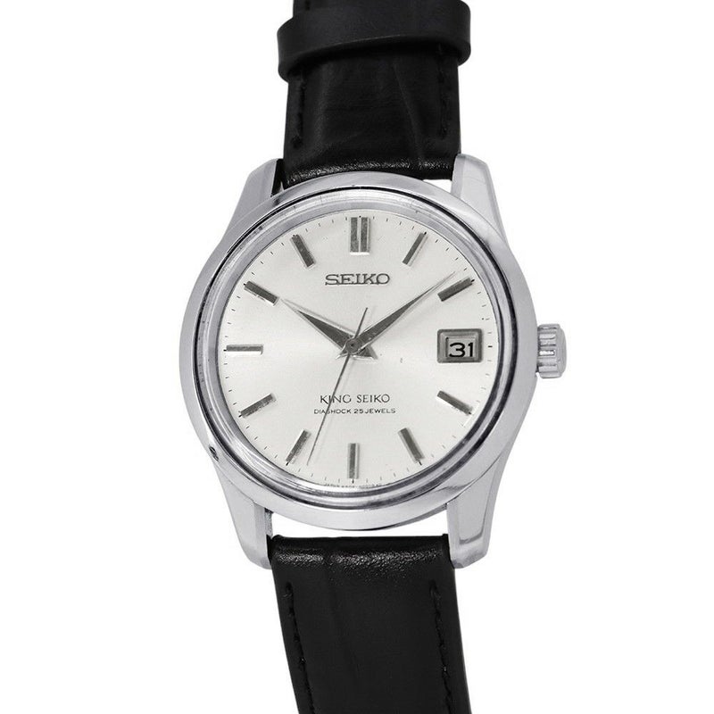 セイコー キングセイコー 44KS デイト 盾メダリオン 4402-8000 SEIKO 腕時計 シルバー文字盤