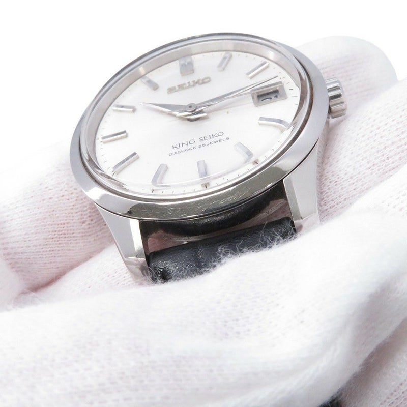 セイコー キングセイコー 44KS デイト 盾メダリオン 4402-8000 SEIKO 腕時計 シルバー文字盤