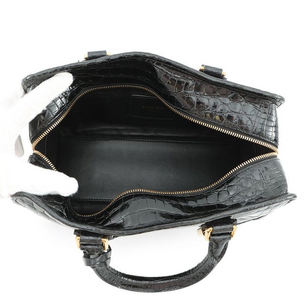 ロエベ ハンドバッグ アマソナ28 クロコダイル 352.25A03M LOEWE 2way 黒