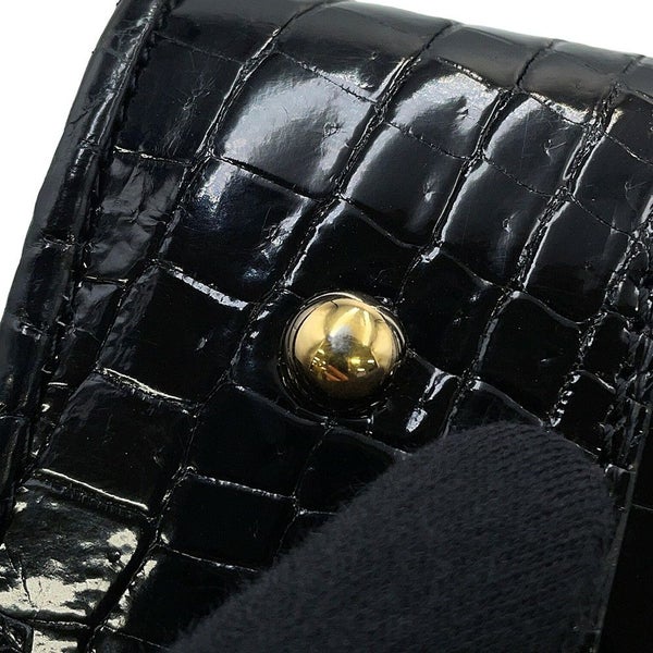 ロエベ ハンドバッグ アマソナ28 クロコダイル 352.25A03M LOEWE 2way 黒