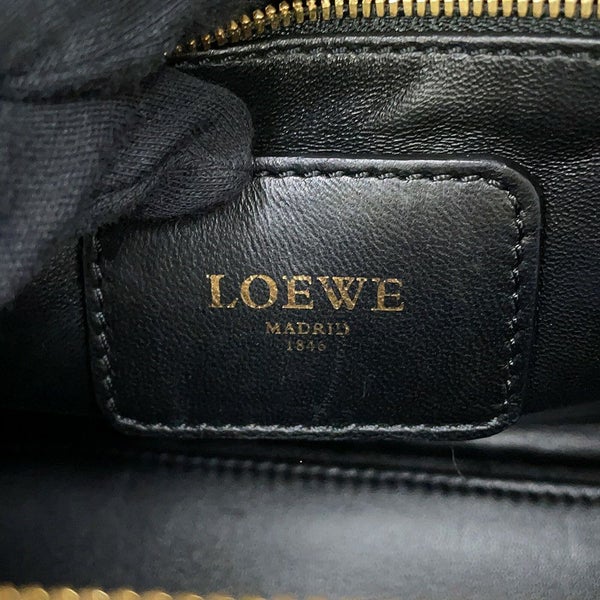 ロエベ ハンドバッグ アマソナ28 クロコダイル 352.25A03M LOEWE 2way 黒
