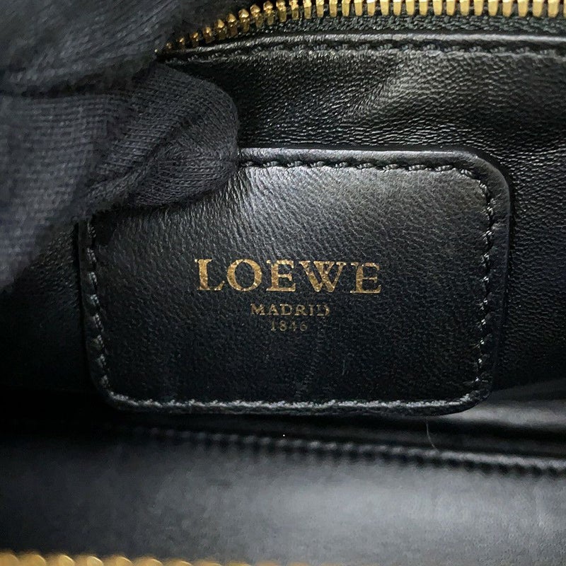 ロエベ ハンドバッグ アマソナ28 クロコダイル 352.25A03M LOEWE 2way 黒
