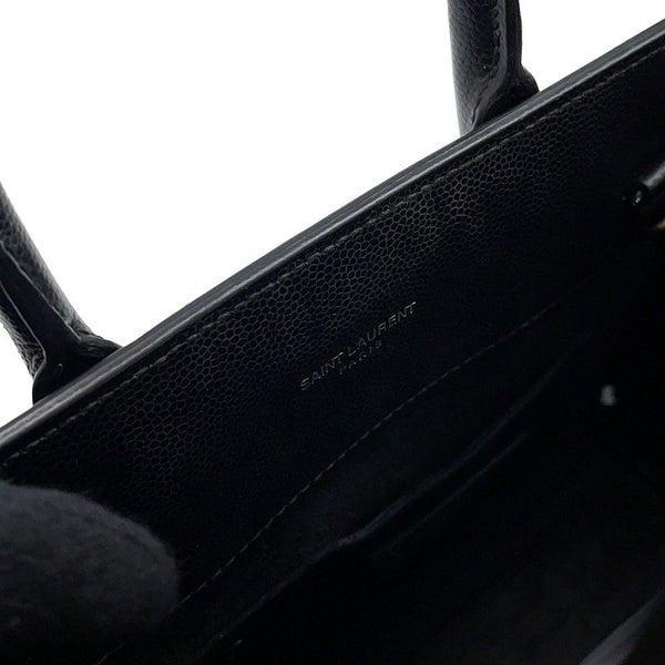 サンローランパリ ハンドバッグ サックドジュール ナノ スタッズ レザー SAINT LAURENT PARIS 2wayショルダー 黒