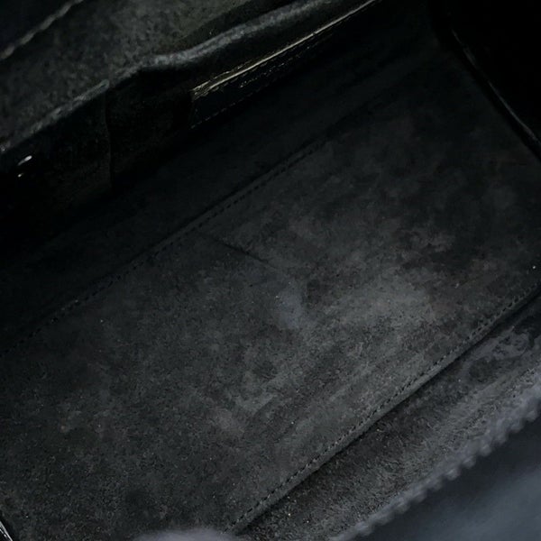 サンローランパリ ハンドバッグ サックドジュール ナノ スタッズ レザー SAINT LAURENT PARIS 2wayショルダー 黒