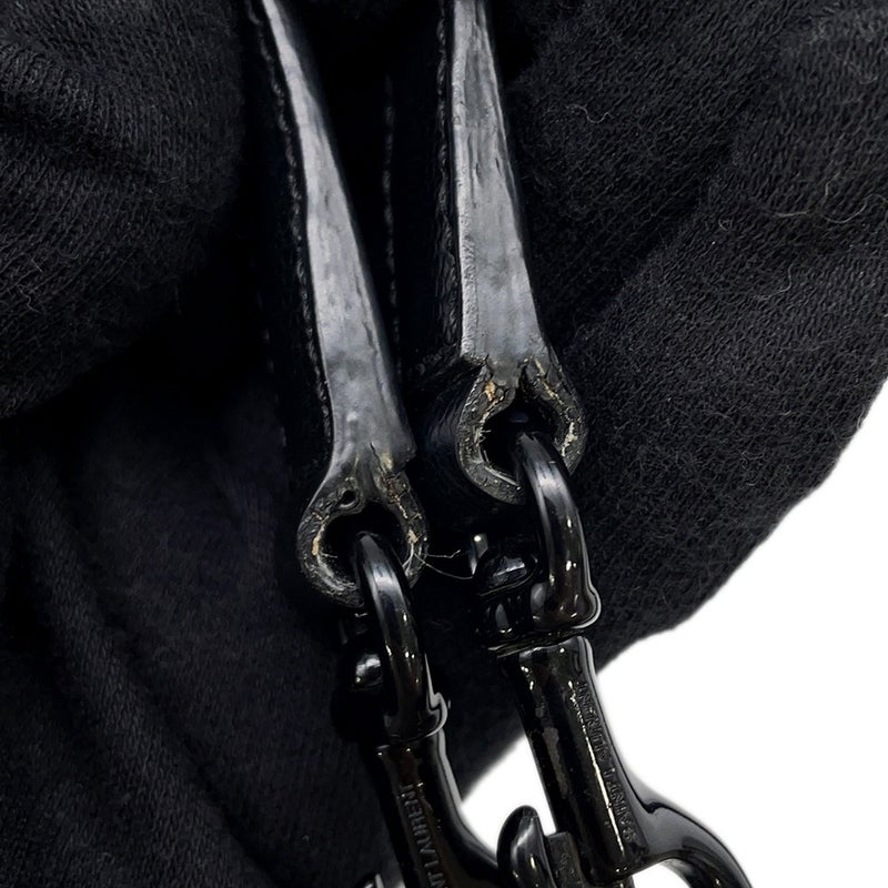 サンローランパリ ハンドバッグ サックドジュール ナノ スタッズ レザー SAINT LAURENT PARIS 2wayショルダー 黒