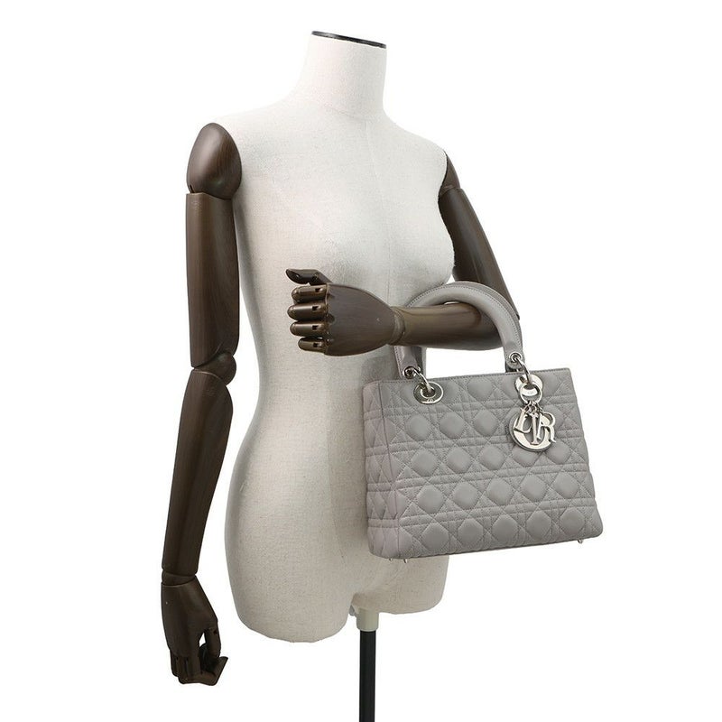 クリスチャン・ディオール ハンドバッグ レディディオール カナージュ ミディアム ラムスキン 2wayショルダー