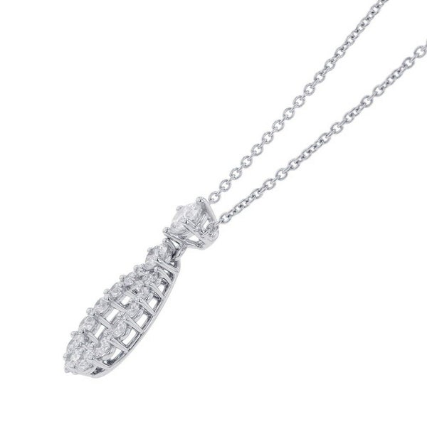 ハリーウィンストン ネックレス ループ・ペンダント エクストララージ ダイヤモンド 15P 計約0.96ct Pt950 PEDPPLXLLP