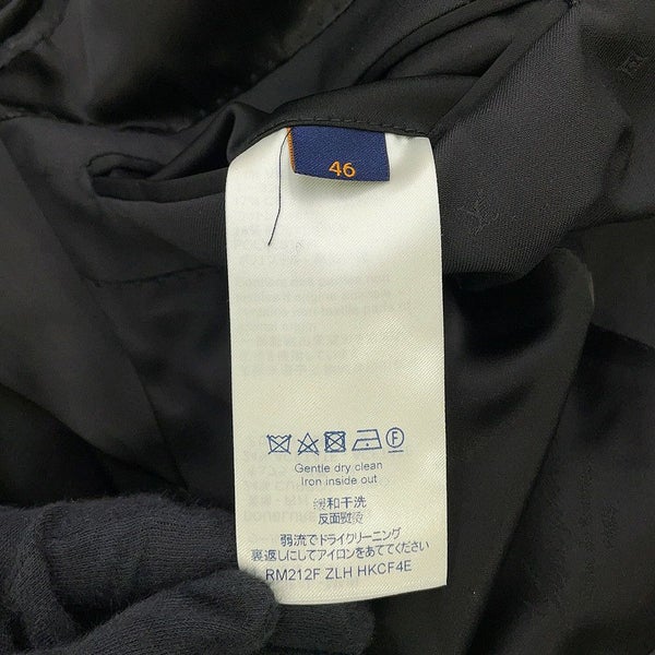 ルイヴィトン スーツ モノグラム セットアップ メンズサイズ46 LOUIS VUITTON アウター パンツ 黒