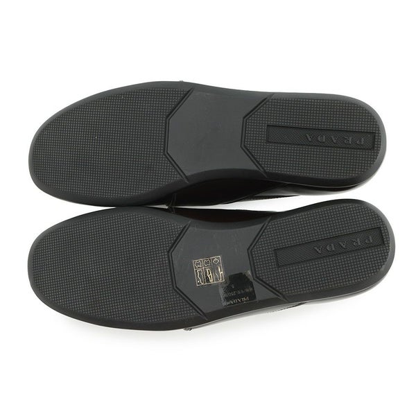 プラダ ローファー ブラッシュドレザー スクエアトゥローファー メンズサイズ5 2DE075 PRADA 靴