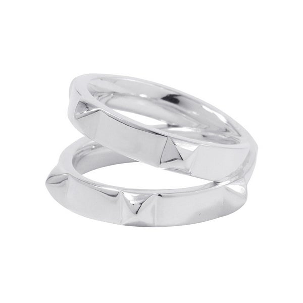 エルメス リング エルメス・クルー・ドゥ・H 5クルー SV925シルバー サイズ55 HERMES ジュエリー