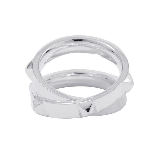 エルメス リング エルメス・クルー・ドゥ・H 5クルー SV925シルバー サイズ55 HERMES ジュエリー