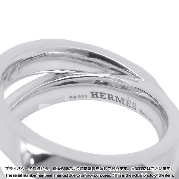 エルメス リング エルメス・クルー・ドゥ・H 5クルー SV925シルバー サイズ55 HERMES ジュエリー