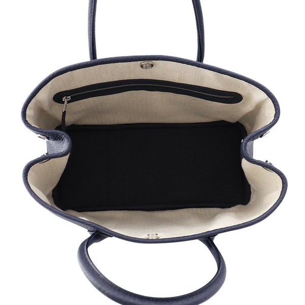 エルメス トートバッグ ガーデンパーティTPM ブルーインディゴ/シルバー金具 ネゴンダ W刻印