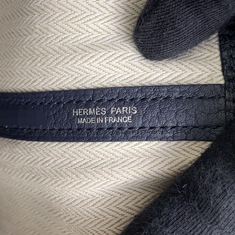 エルメス トートバッグ ガーデンパーティTPM ブルーインディゴ/シルバー金具 ネゴンダ W刻印